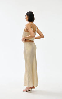 KINNEY - Gia Skirt - Gold Lustre