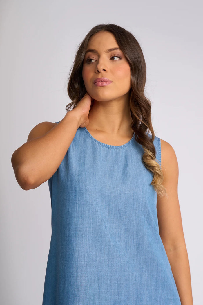 KNEWE - Sky Dress - Light Wash
