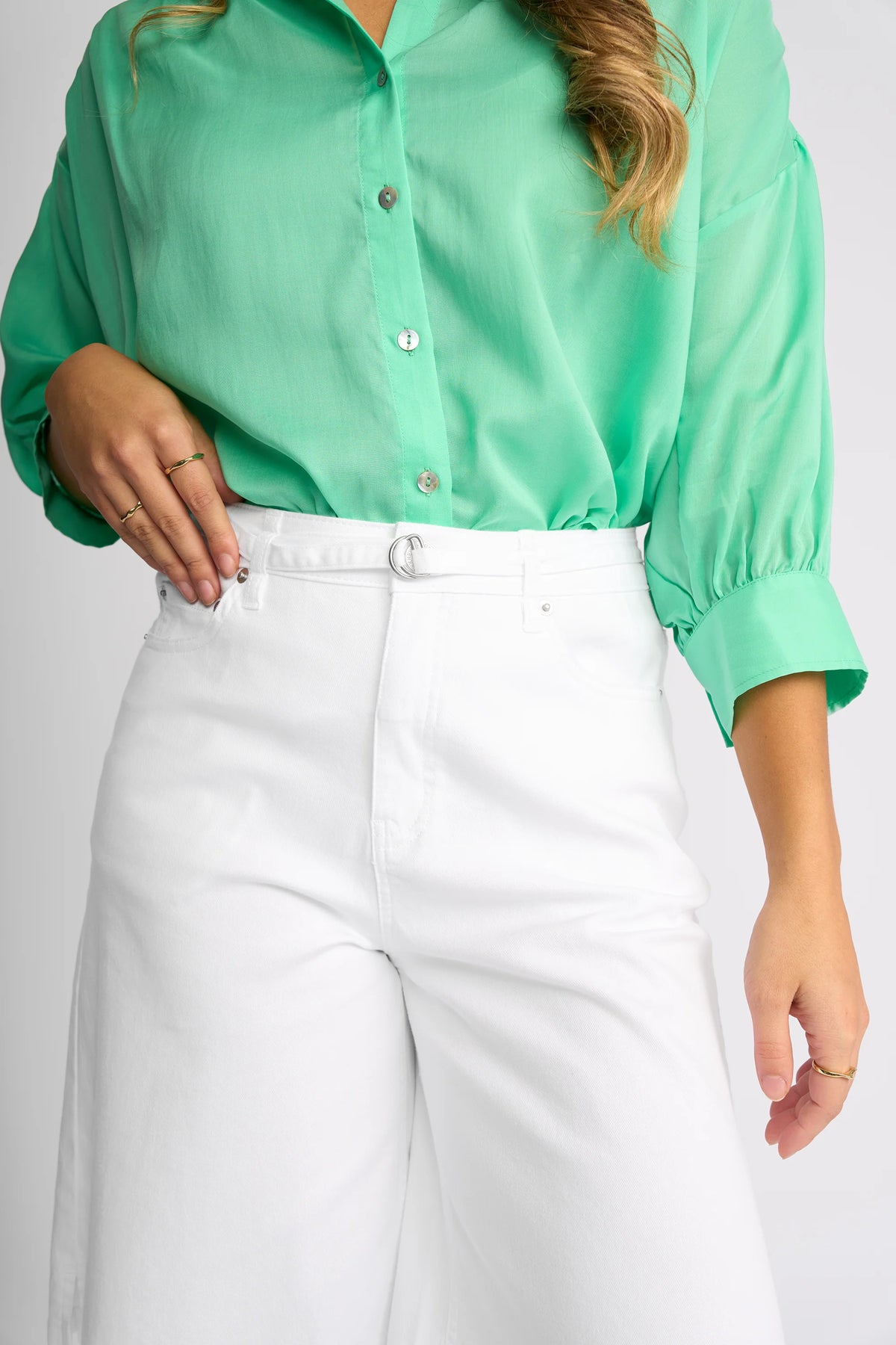KNEWE - Zuri Short - White Denim
