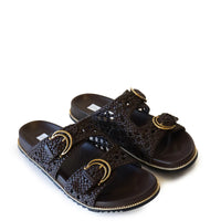 KATHRYN WILSON - Holly Slide - Chocolate Woven