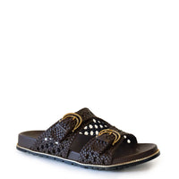 KATHRYN WILSON - Holly Slide - Chocolate Woven
