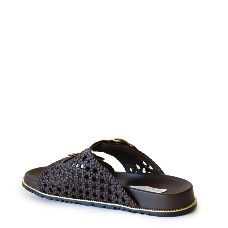 KATHRYN WILSON - Holly Slide - Chocolate Woven