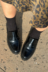 LE BON SHOPPE - Her Socks Lurex - Copper Black