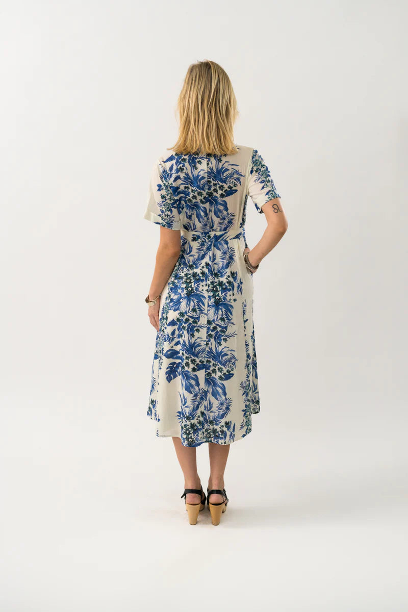 LOLLYS LAUNDRY - Blake Long Shirt Maxi Dress - Blue
