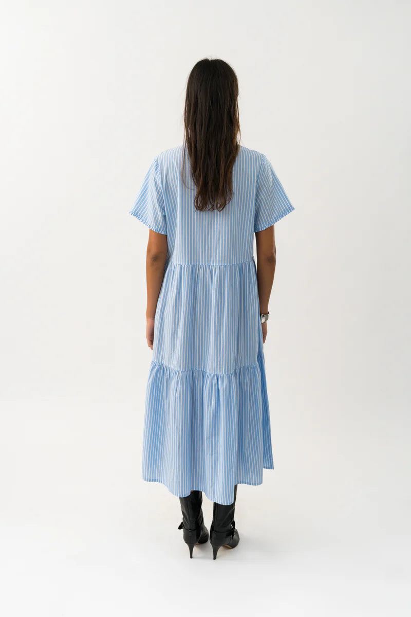 LOLLYS LAUNDRY -Fie Midi SS Dress - Stripe