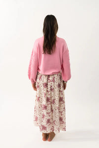 LOLLYS LAUNDRY - Musa LS Knit Jumper - Neon Pink