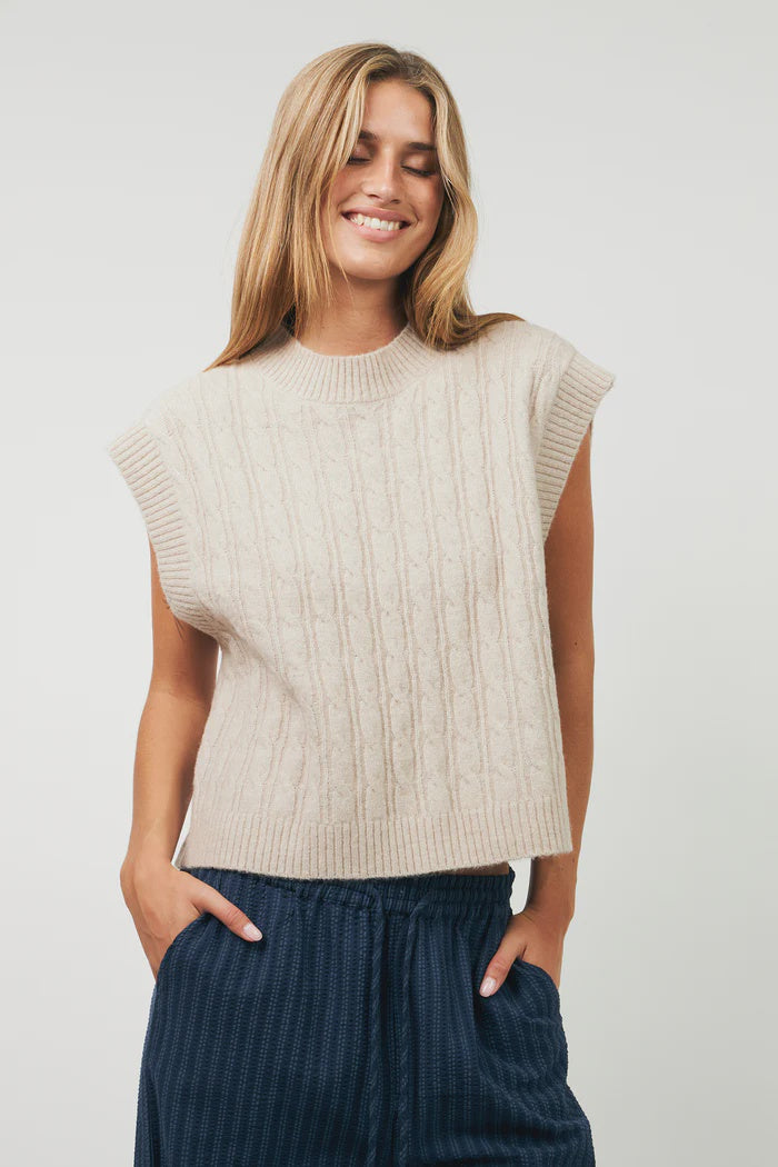 LOLLYS LAUNDRY - Finn Vest - Beige