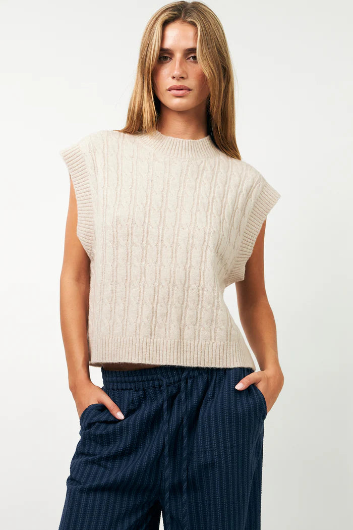 LOLLYS LAUNDRY - Finn Vest - Beige
