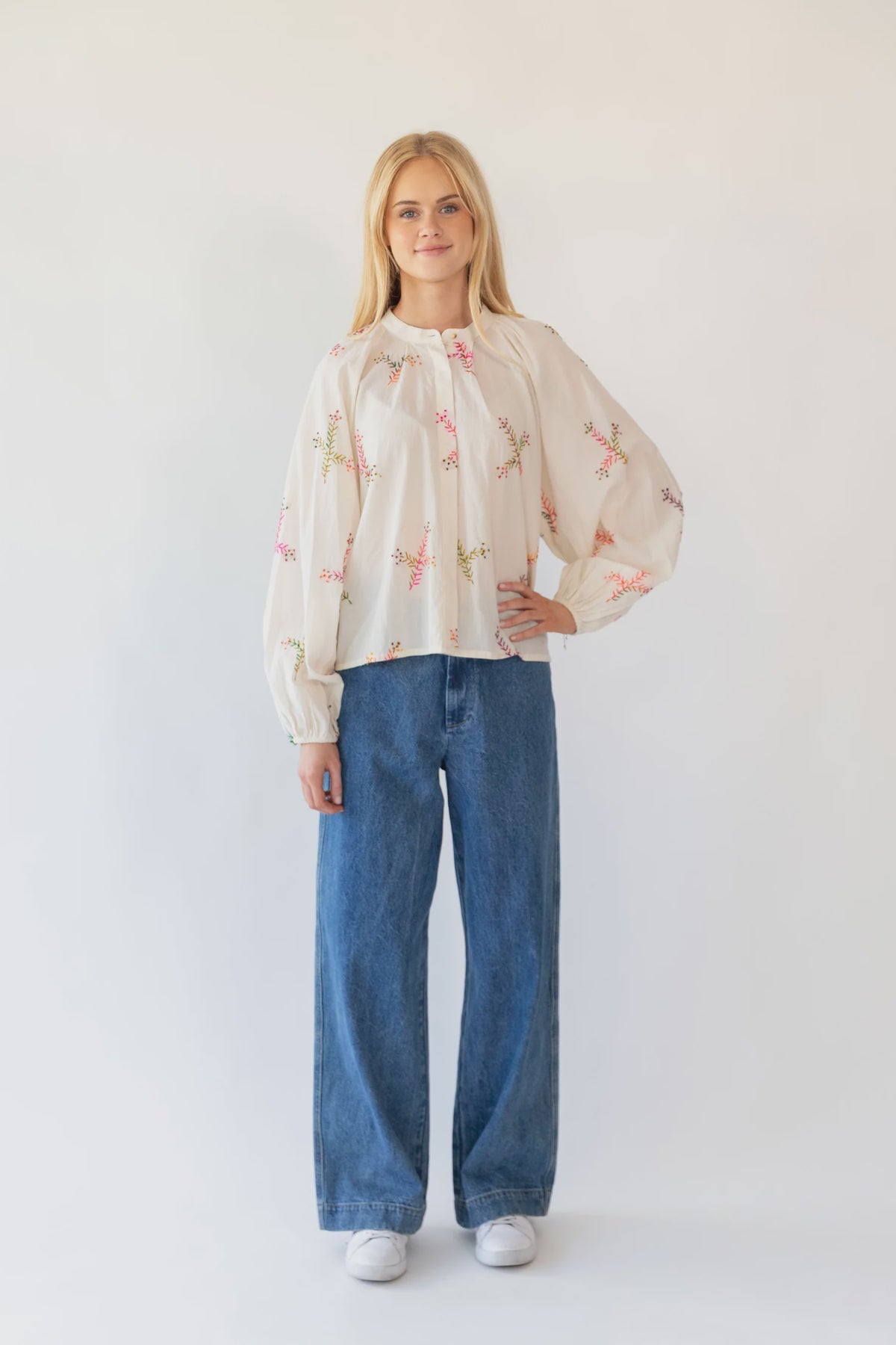 LOLLYS LAUNDRY - Hailey Shirt LS - Creme