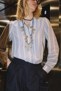 LOLLYS LAUNDRY - Lina LS Shirt - Blue