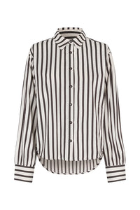 LOLLYS LAUNDRY - Bleeker Shirt  - Ecru Stripe