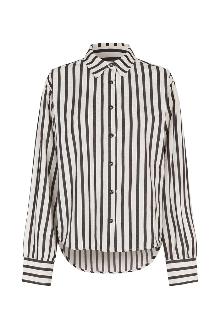 LOLLYS LAUNDRY - Bleeker Shirt  - Ecru Stripe