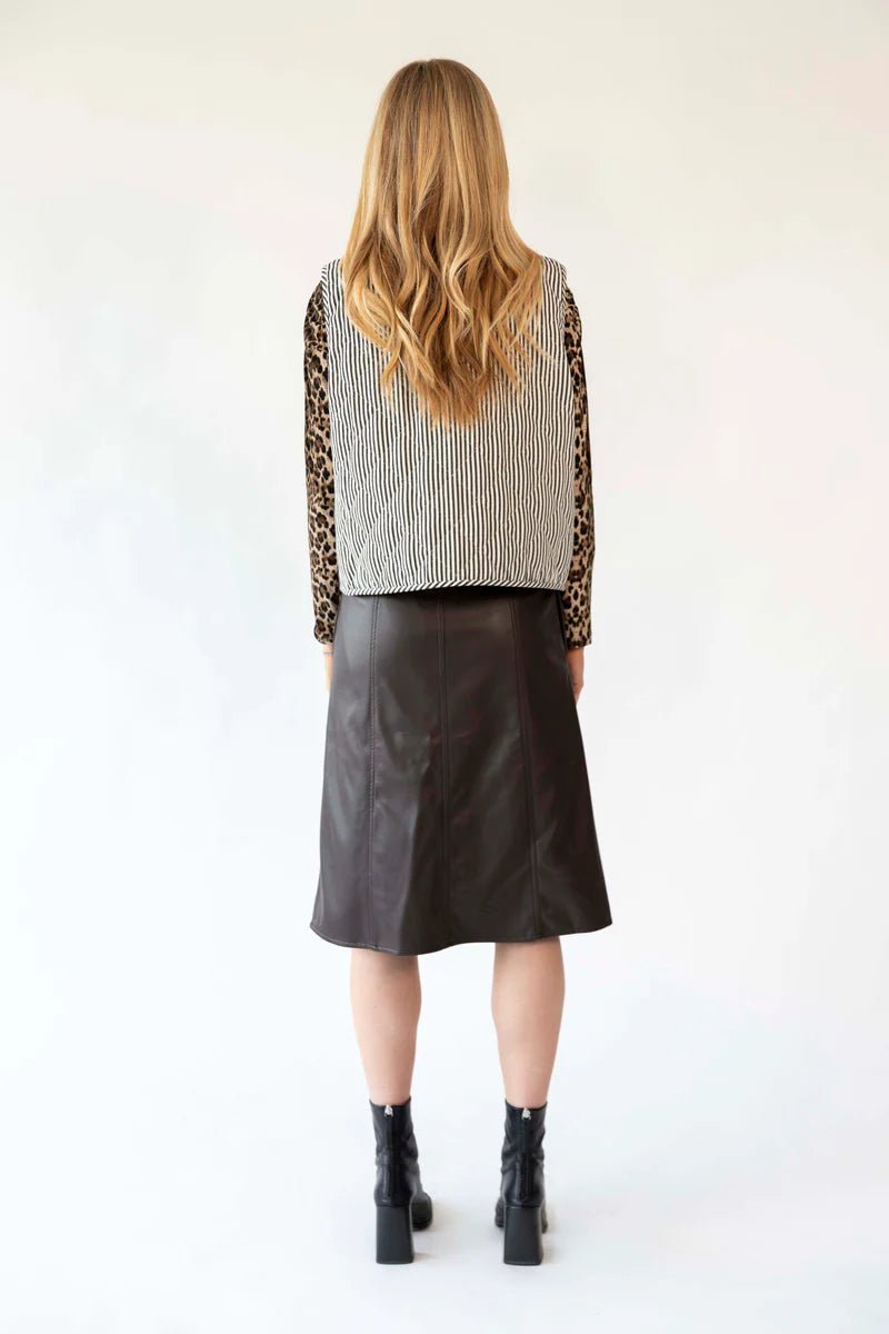 LOLLYS LAUNDRY - Cairo Quilted Vest - Black Stripe