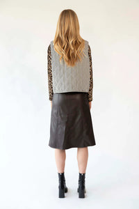 LOLLYS LAUNDRY - Cairo Quilted Vest - Black Stripe