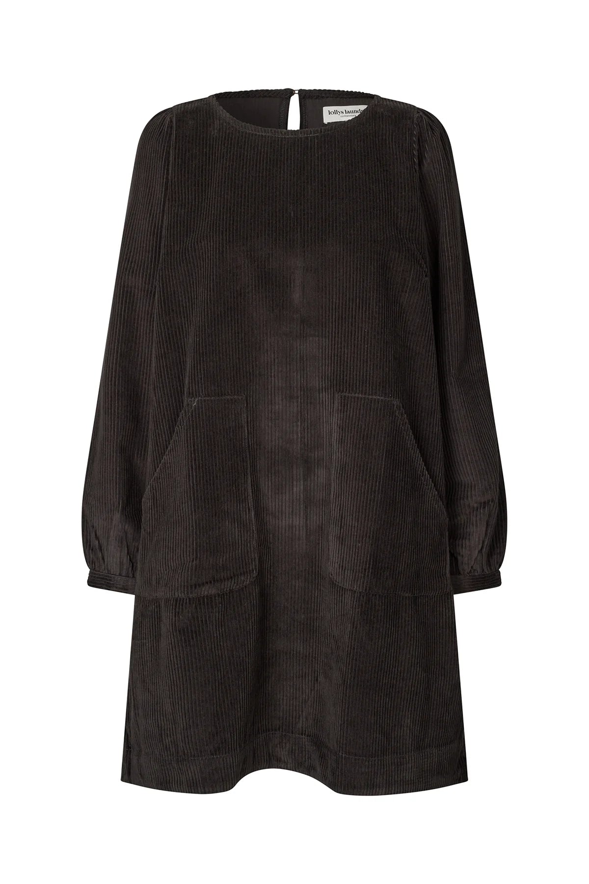 LOLLYS LAUNDRY - Carla Short Dress 3/4 - Dark Mokka