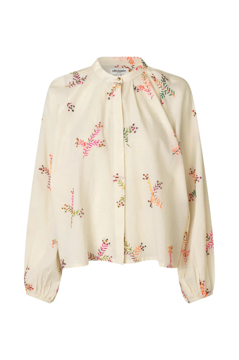 LOLLYS LAUNDRY - Hailey Shirt LS - Creme