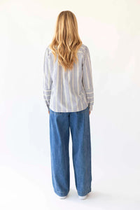 LOLLYS LAUNDRY - Lina LS Shirt - Blue