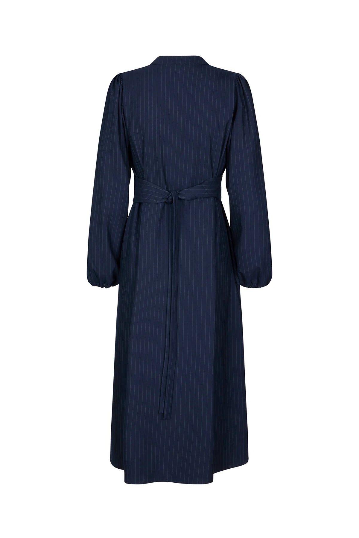 LOLLYS LAUNDRY - Paris Midi Dress LS - Dark Navy