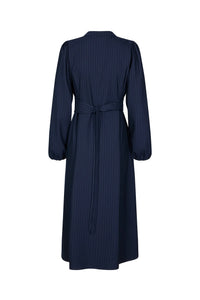 LOLLYS LAUNDRY - Paris Midi Dress LS - Dark Navy