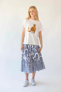 LOLLYS LAUNDRY - Morning Midi Skirt - Blue