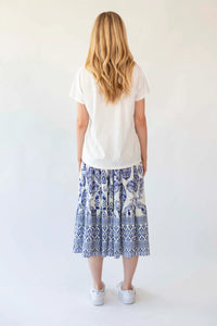 LOLLYS LAUNDRY - Morning Midi Skirt - Blue