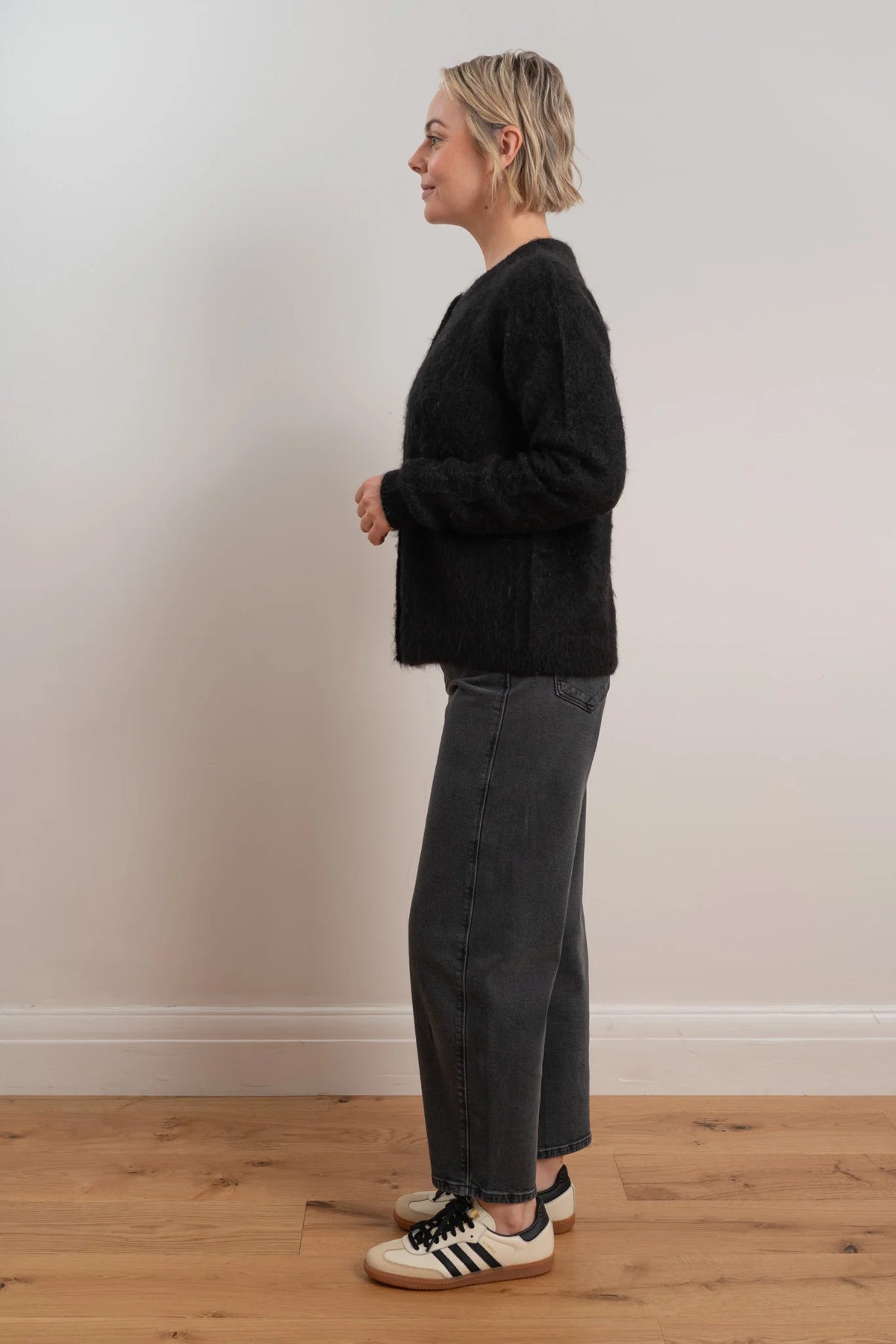 MAXTED - Brushed Cardigan - Black