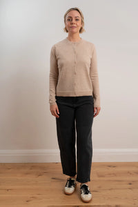MAXTED - Merino Fine Cardigan - Pale Oat