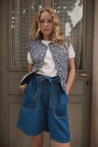 MOLLY BRACKEN - Woven Shorts - Mid Blue