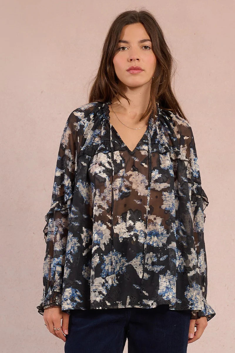 MOLLY BRACKEN - Black Adelaide Blouse