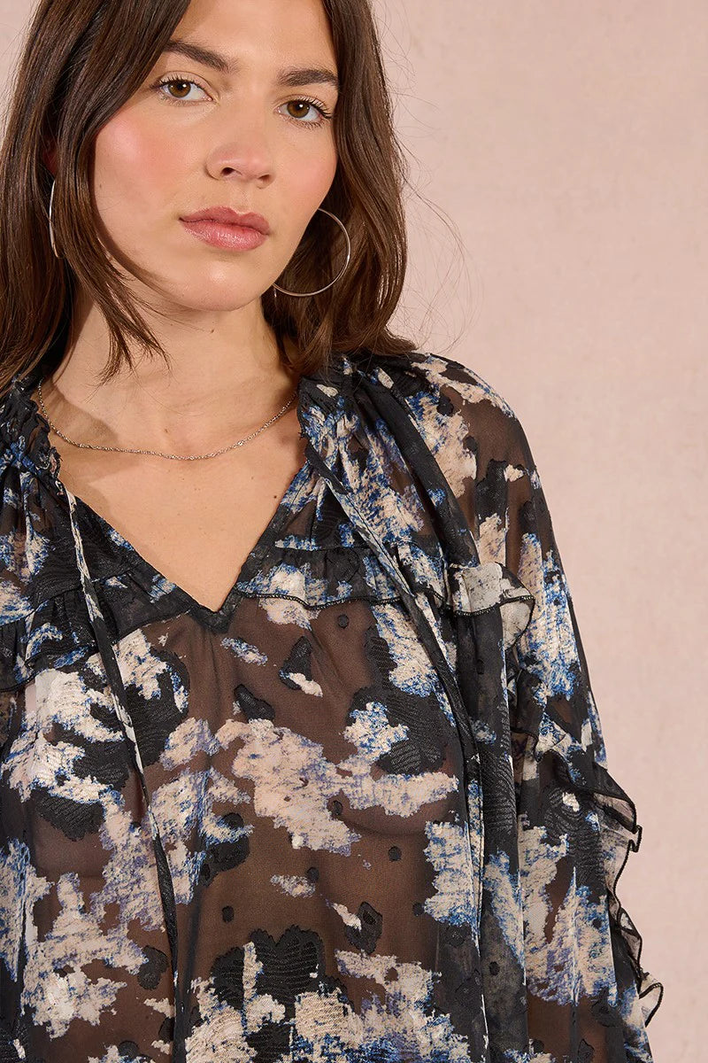 MOLLY BRACKEN - Black Adelaide Blouse
