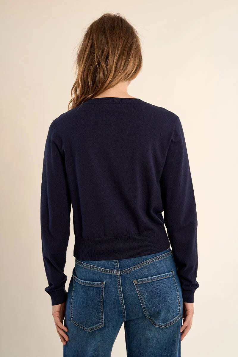 MOLLY BRACKEN - Knitted Cardigan - Navy Blue