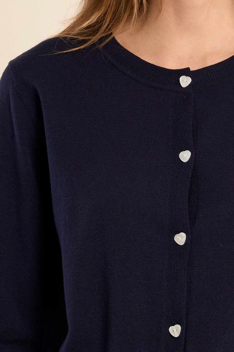 MOLLY BRACKEN - Knitted Cardigan - Navy Blue