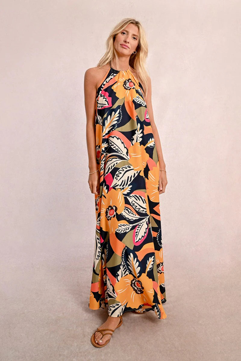 MOLLY BRACKEN - Ladies Woven Dress - Mango Yellow Jane