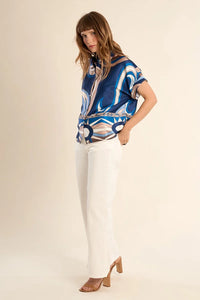 MOLLY BRACKEN - Woven Shirt - Navy Athena