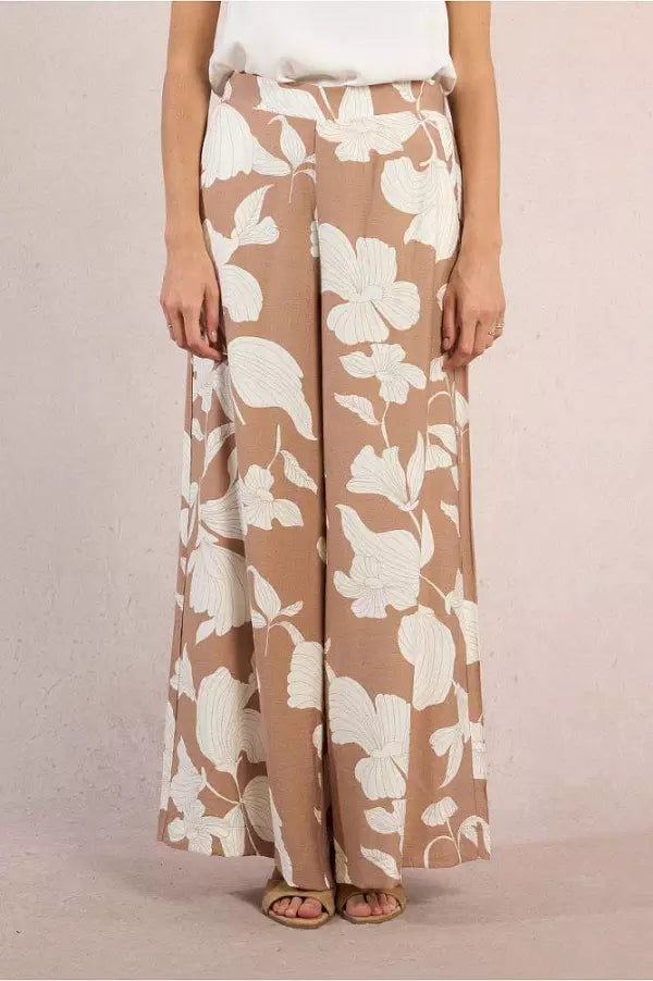 MOLLY BRACKEN - Woven Pants - Beige Chloe