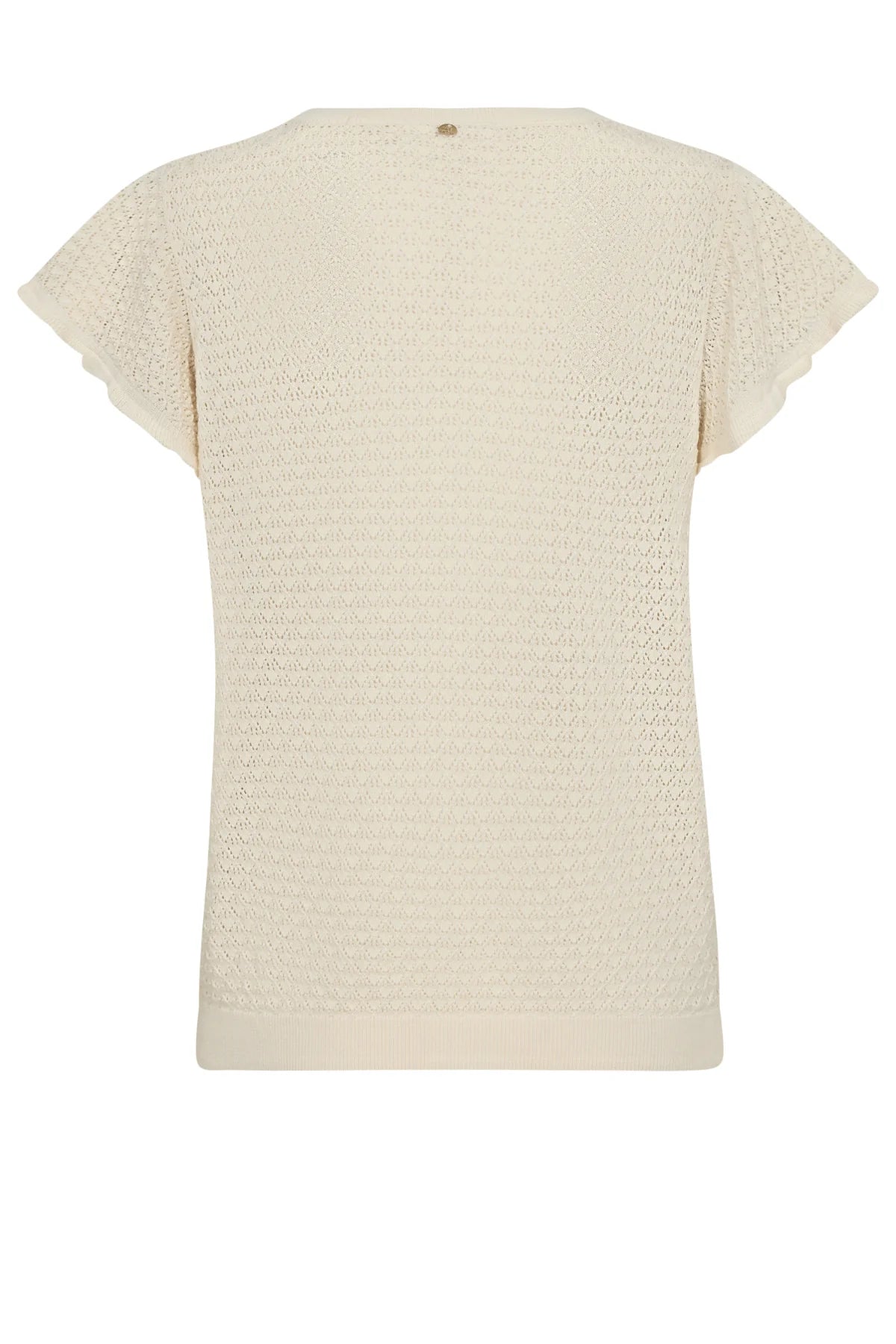 MOS MOSH - Ganna Pattern V-Neck Knit - Ecru