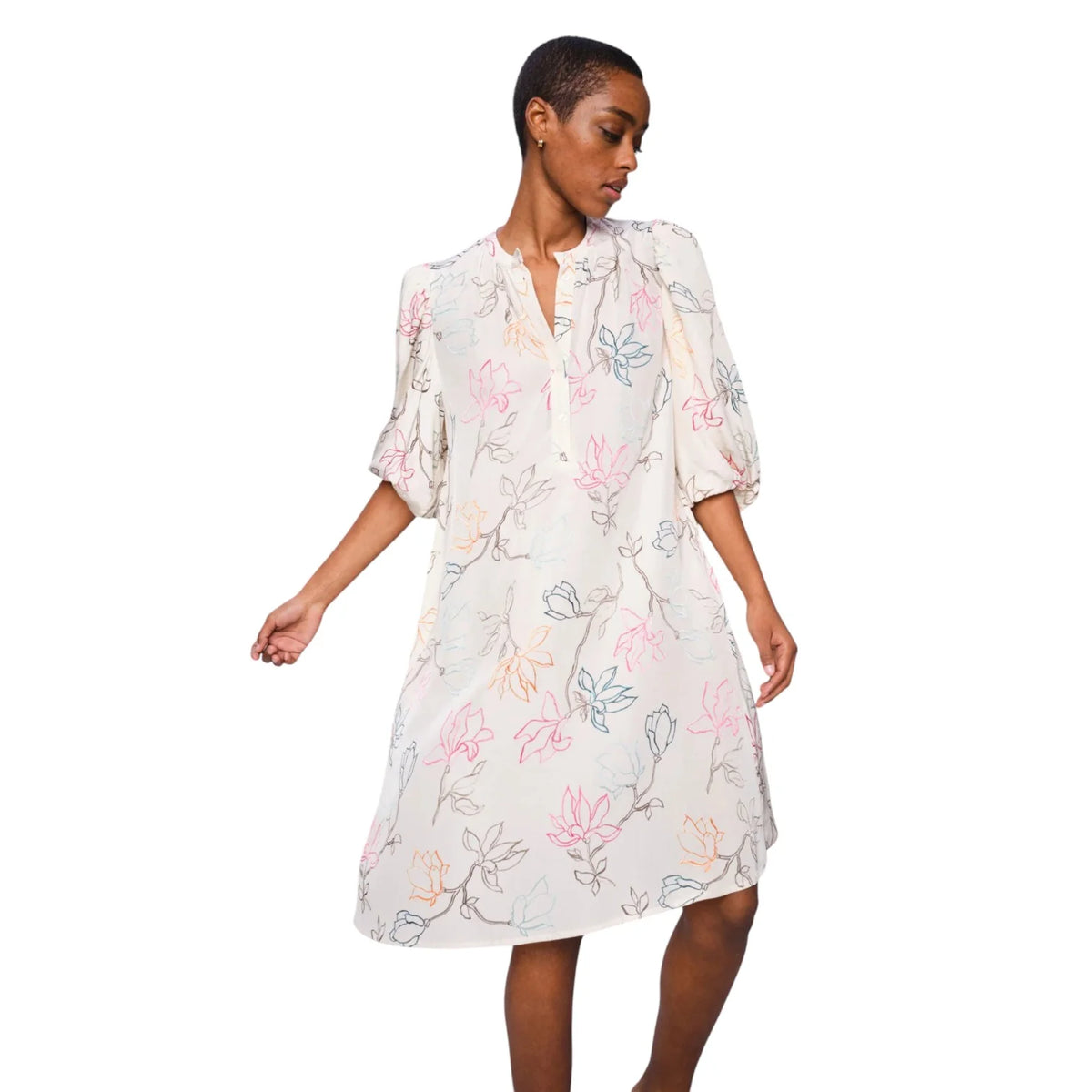 MOS MOSH - Iqala Leavy Dress - Ecru