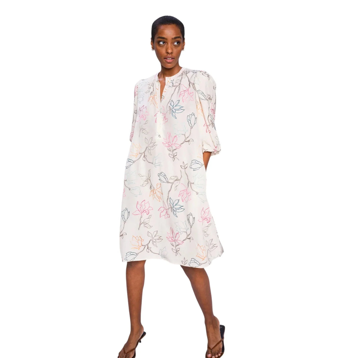 MOS MOSH - Iqala Leavy Dress - Ecru
