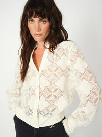 MOS MOSH - Monia Yen Lace Shirt - Ecru