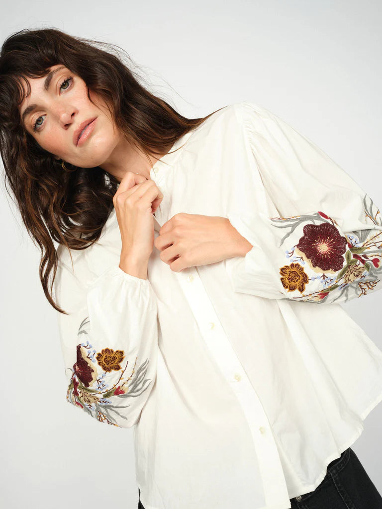 MOS MOSH - Mysa Popli Shirt - Ecru