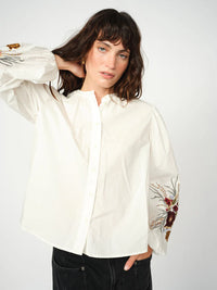 MOS MOSH - Mysa Popli Shirt - Ecru