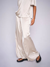 MOS MOSH - Rita Satin Pant - Feather Gray
