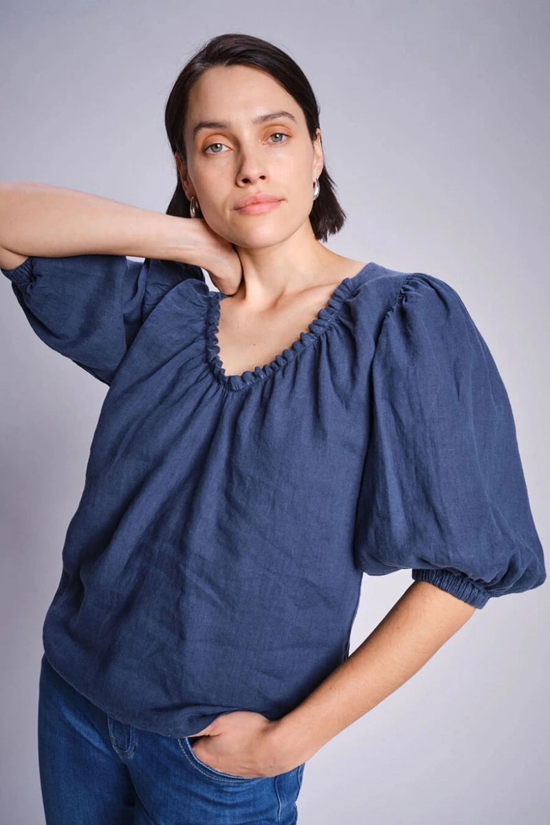 MOS MOSH - Taissa Linen Blouse - Spellbound