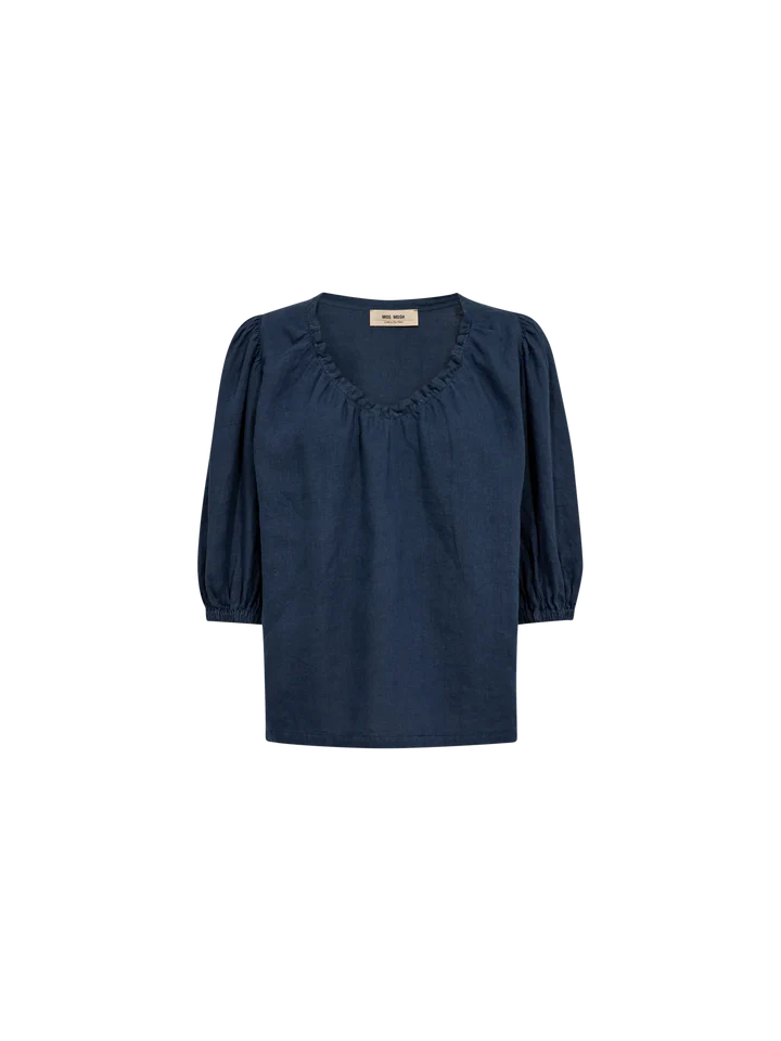 MOS MOSH - Taissa Linen Blouse - Spellbound