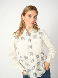 MOS MOSH - Weina Geo Shirt - Ecru