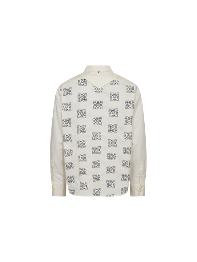 MOS MOSH - Weina Geo Shirt - Ecru