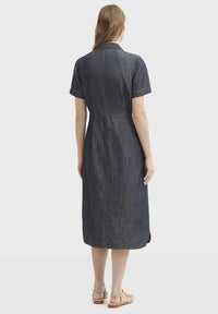 NICE THINGS - Denim Tencel Dress - Dark Navy