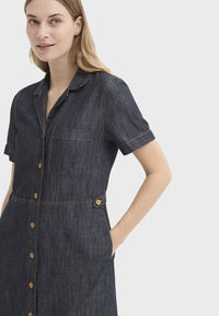 NICE THINGS - Denim Tencel Dress - Dark Navy