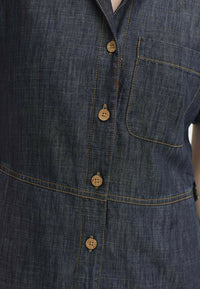 NICE THINGS - Denim Tencel Dress - Dark Navy