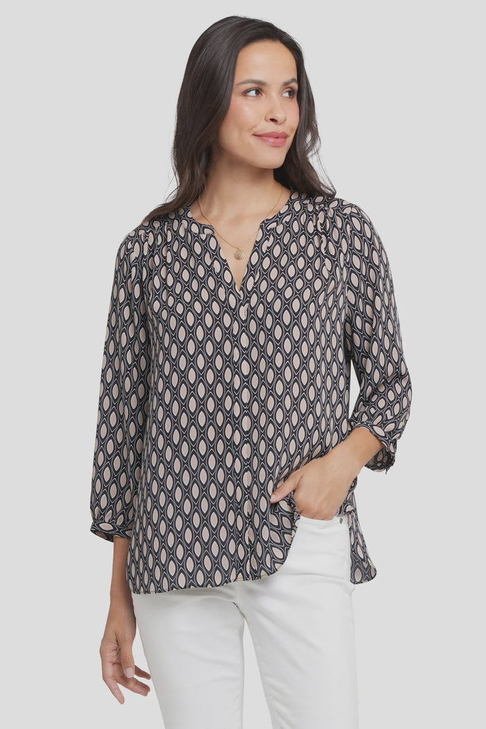 NYDJ - Pintuck Blouse - Roca Lissa